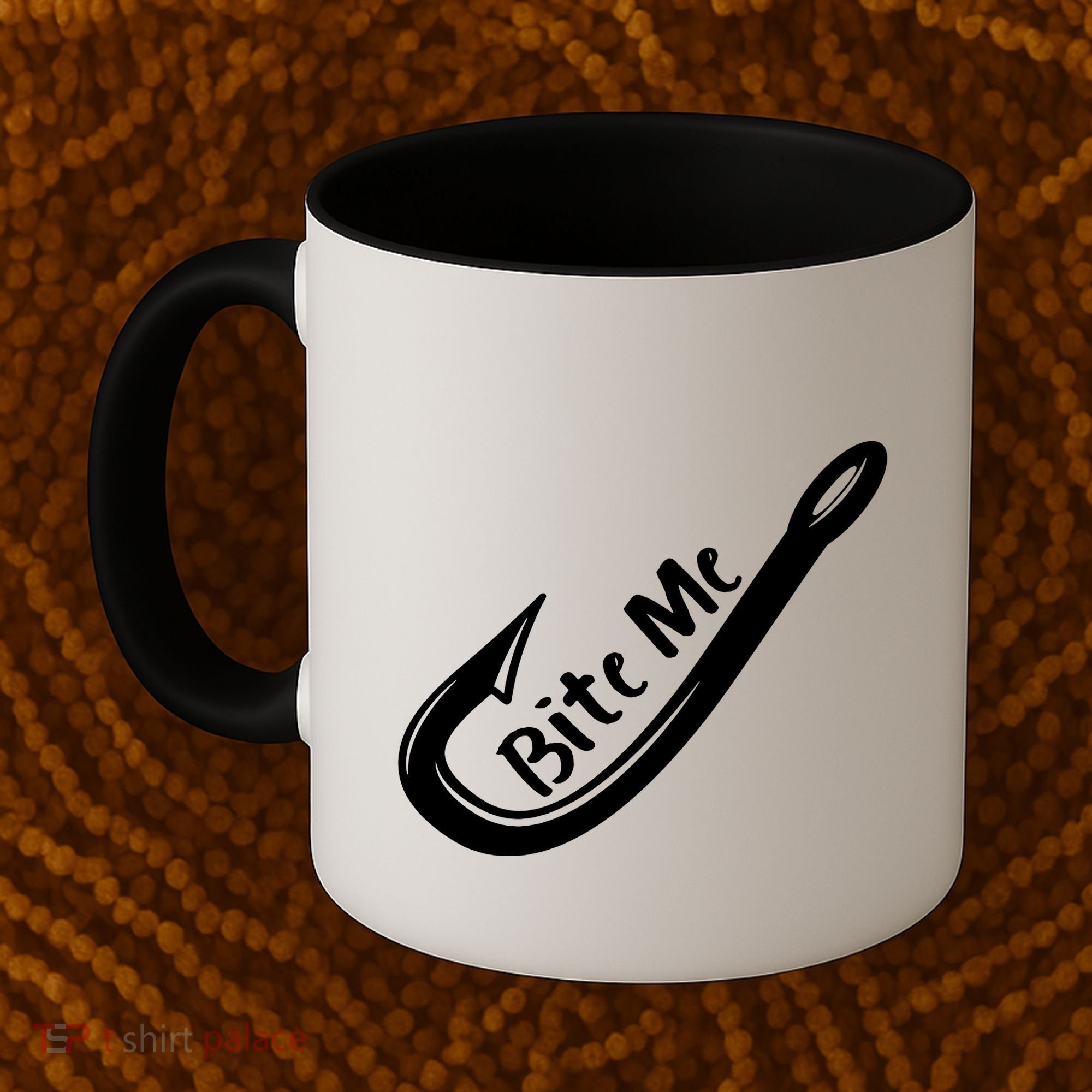 Bite Me Fish Hook Coffee Mug