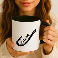 Bite Me Fish Hook Coffee Mug thumb 3