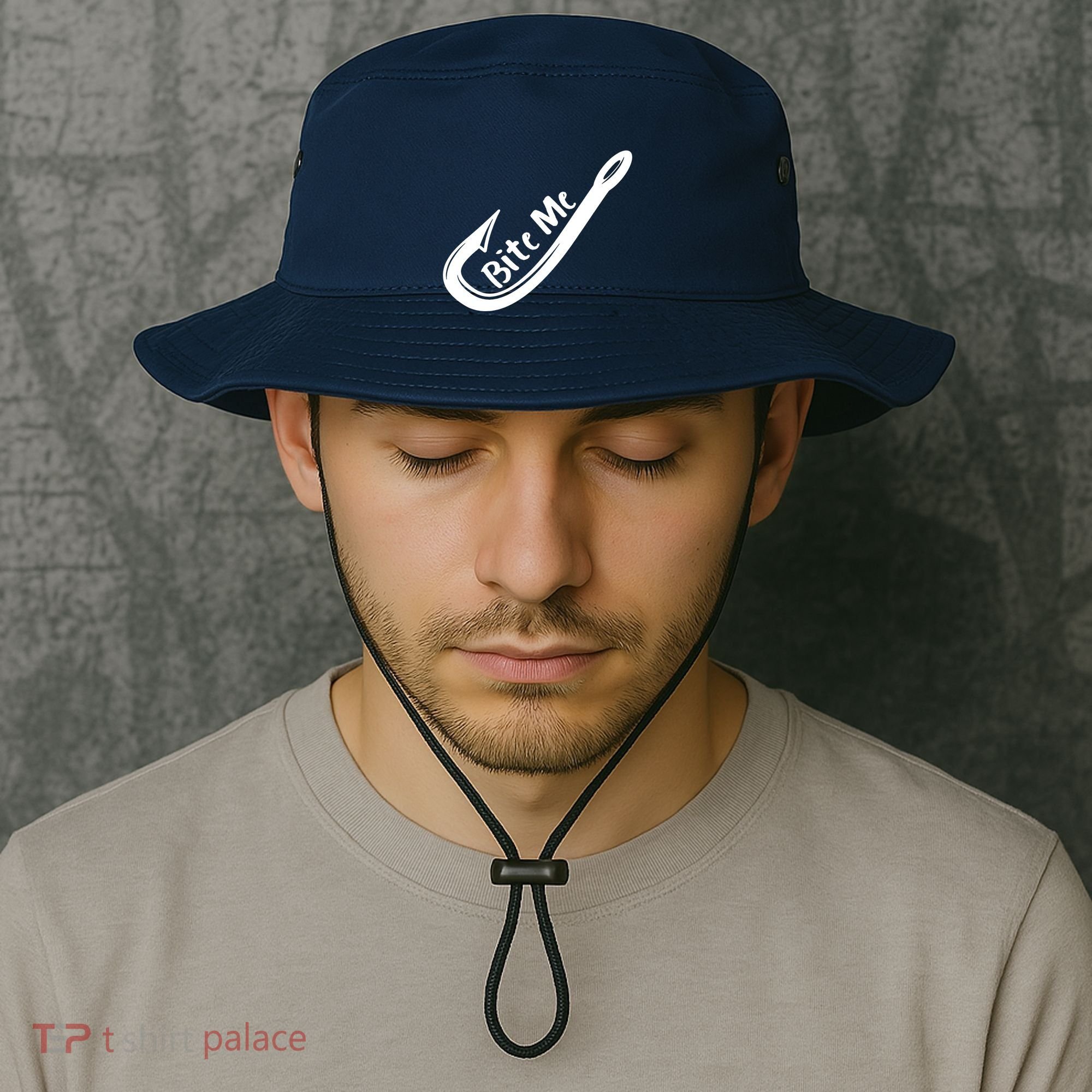 Bite Me Fish Hook Bucket Hat