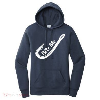 Bite Me Fish Hook Women's Hoodie