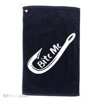 Bite Me Fish Hook Golf Towel thumb 0