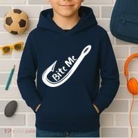 Bite Me Fish Hook Kids Hoodie thumb 2