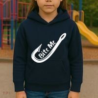 Bite Me Fish Hook Kids Hoodie thumb 3