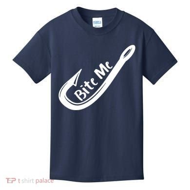 Bite Me Fish Hook Kids T-Shirt