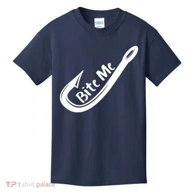 Bite Me Fish Hook Kids T-Shirt