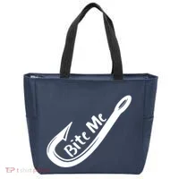 Bite Me Fish Hook Tote Bag thumb 0