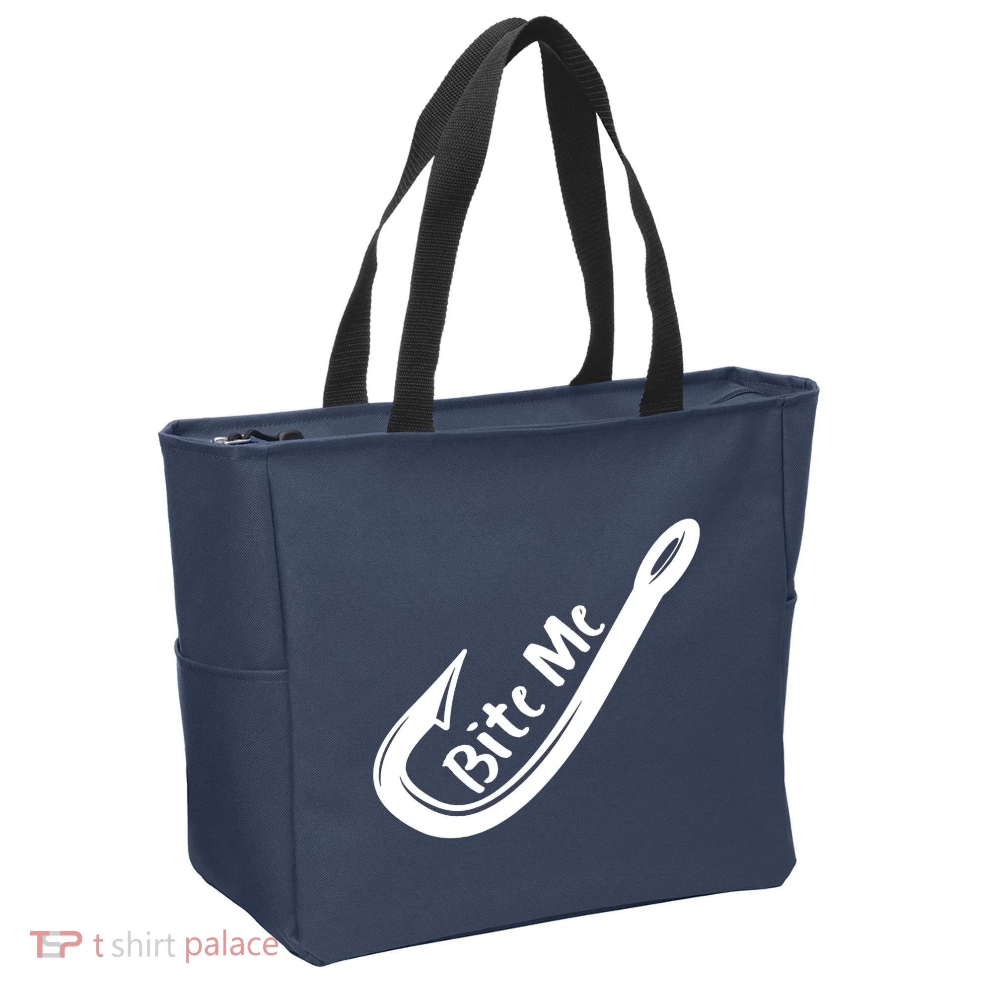 Bite Me Fish Hook Tote Bag