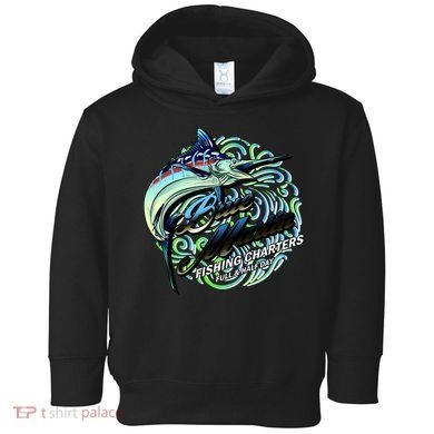 Blue Marlin Fishing Charters Toddler Hoodie