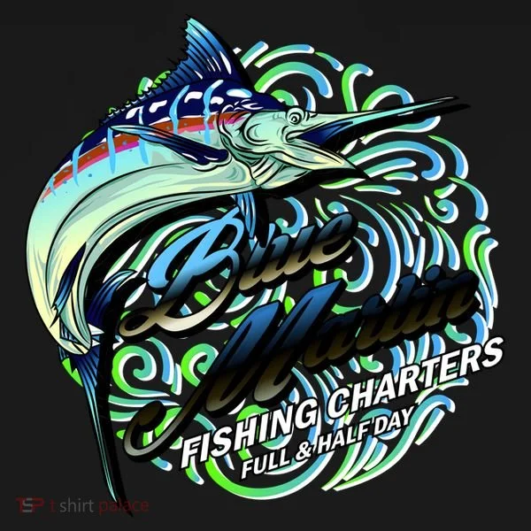 Blue Marlin Fishing Charters Toddler Hoodie
