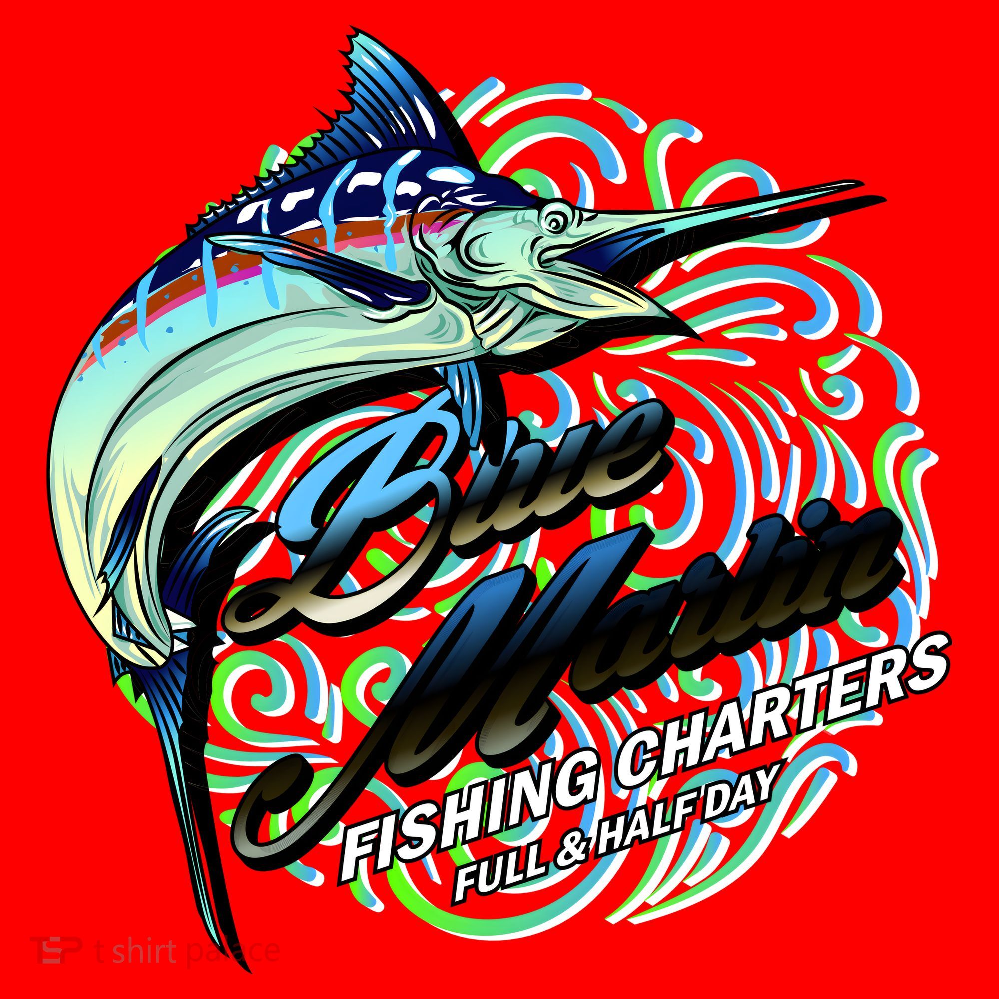 Blue Marlin Fishing Charters Santa Hat