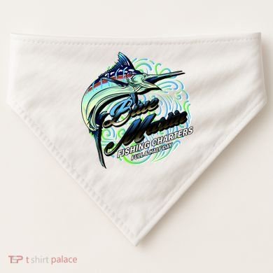 Blue Marlin Fishing Charters USA-Made Doggie Bandana