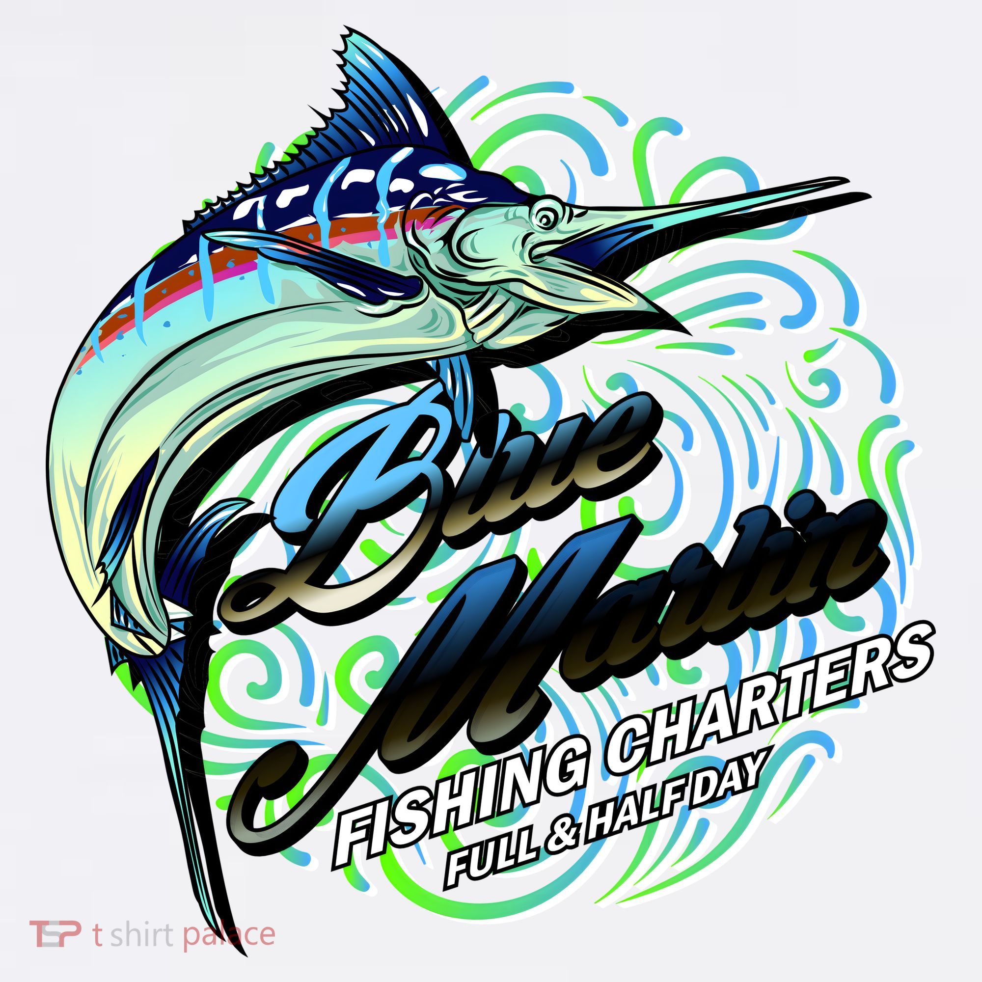 Blue Marlin Fishing Charters Apron
