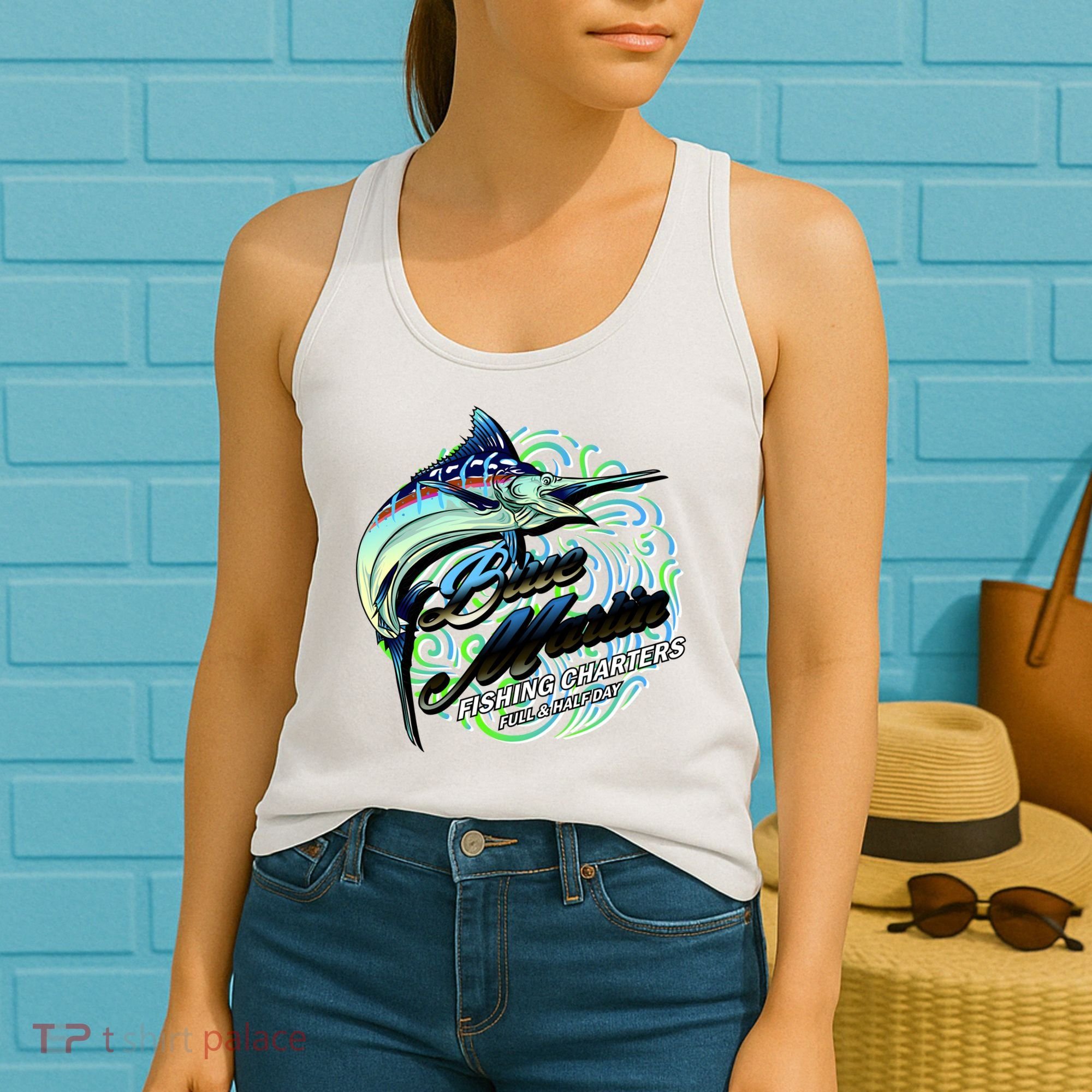 Blue Marlin Fishing Charters Women's Tank Top