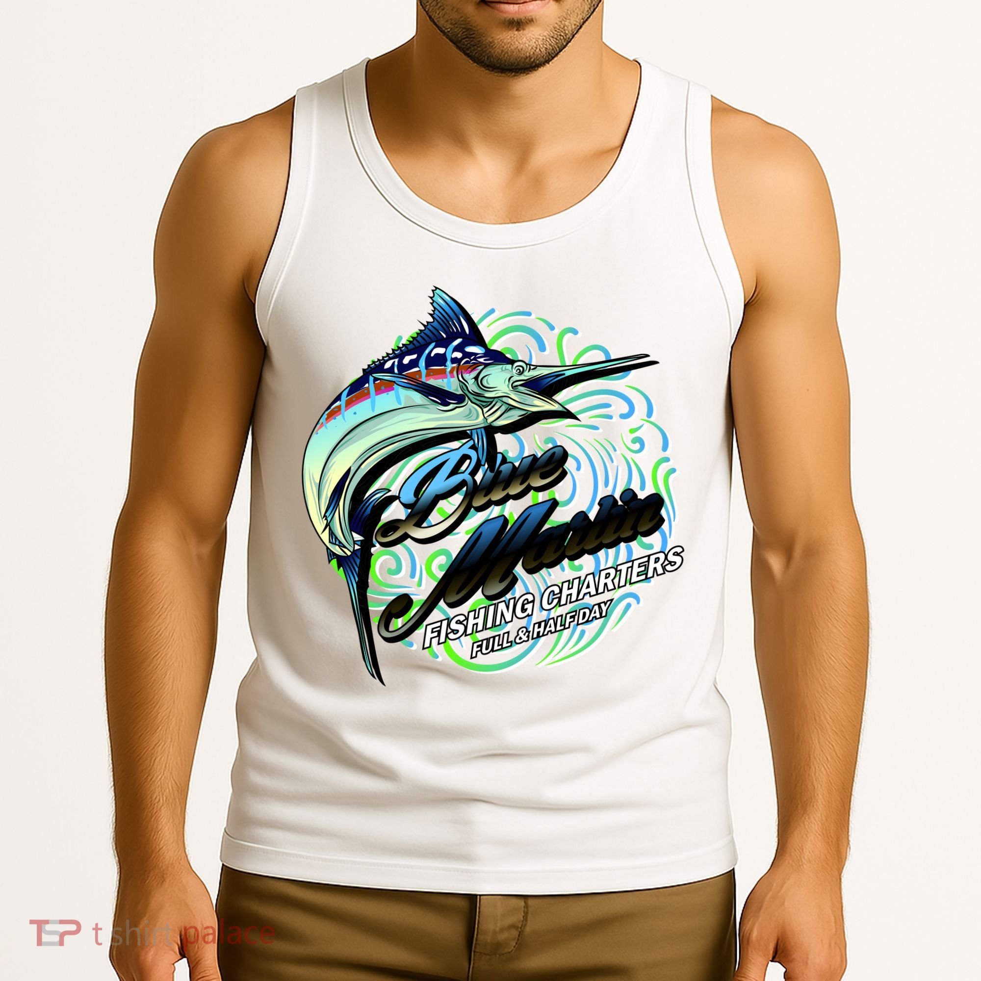 Blue Marlin Fishing Charters Tank Top