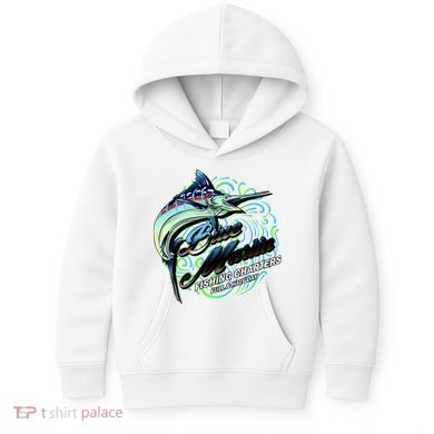 Blue Marlin Fishing Charters Kids Hoodie