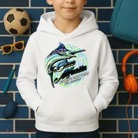 Blue Marlin Fishing Charters Kids Hoodie thumb 2