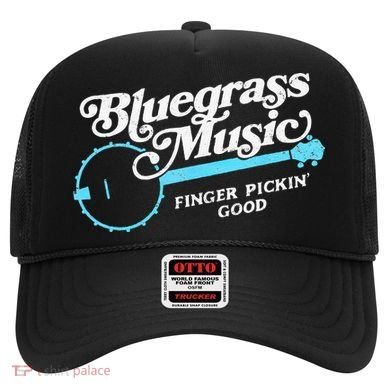 Bluegrass Music Finger Pickin Good Banjo Design Graphic Hat