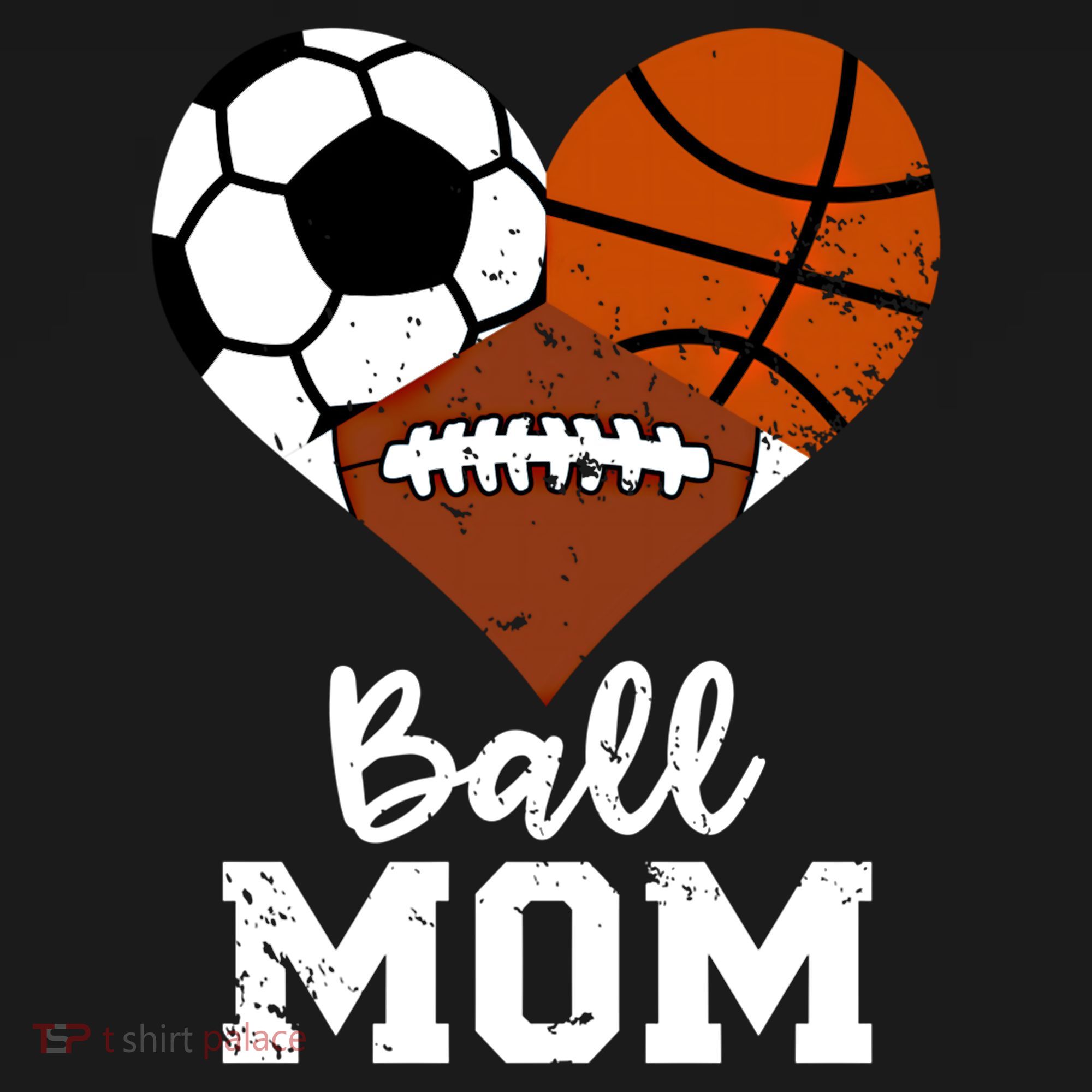 Ball Mom Funny Basketball Football Soccer Mom Gift Women's Hoodie