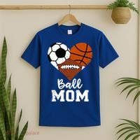 Ball Mom Funny Basketball Football Soccer Mom Gift T-Shirt thumb 2