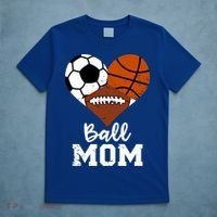 Ball Mom Funny Basketball Football Soccer Mom Gift T-Shirt thumb 5