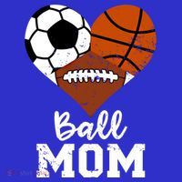 Ball Mom Funny Basketball Football Soccer Mom Gift T-Shirt thumb 7