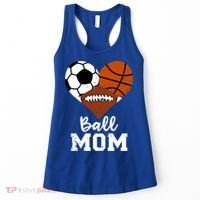 Ball Mom Funny Basketball Football Soccer Mom Gift Women's Tank Top thumb 0