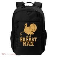 Breast Man Funny Turkey Thanksgiving Backpack thumb 0