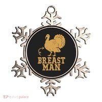 Breast Man Funny Turkey Thanksgiving Ornament thumb 0