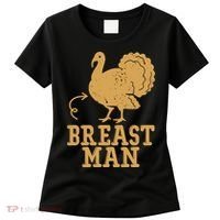Breast Man Funny Turkey Thanksgiving Women's T-Shirt thumb 0