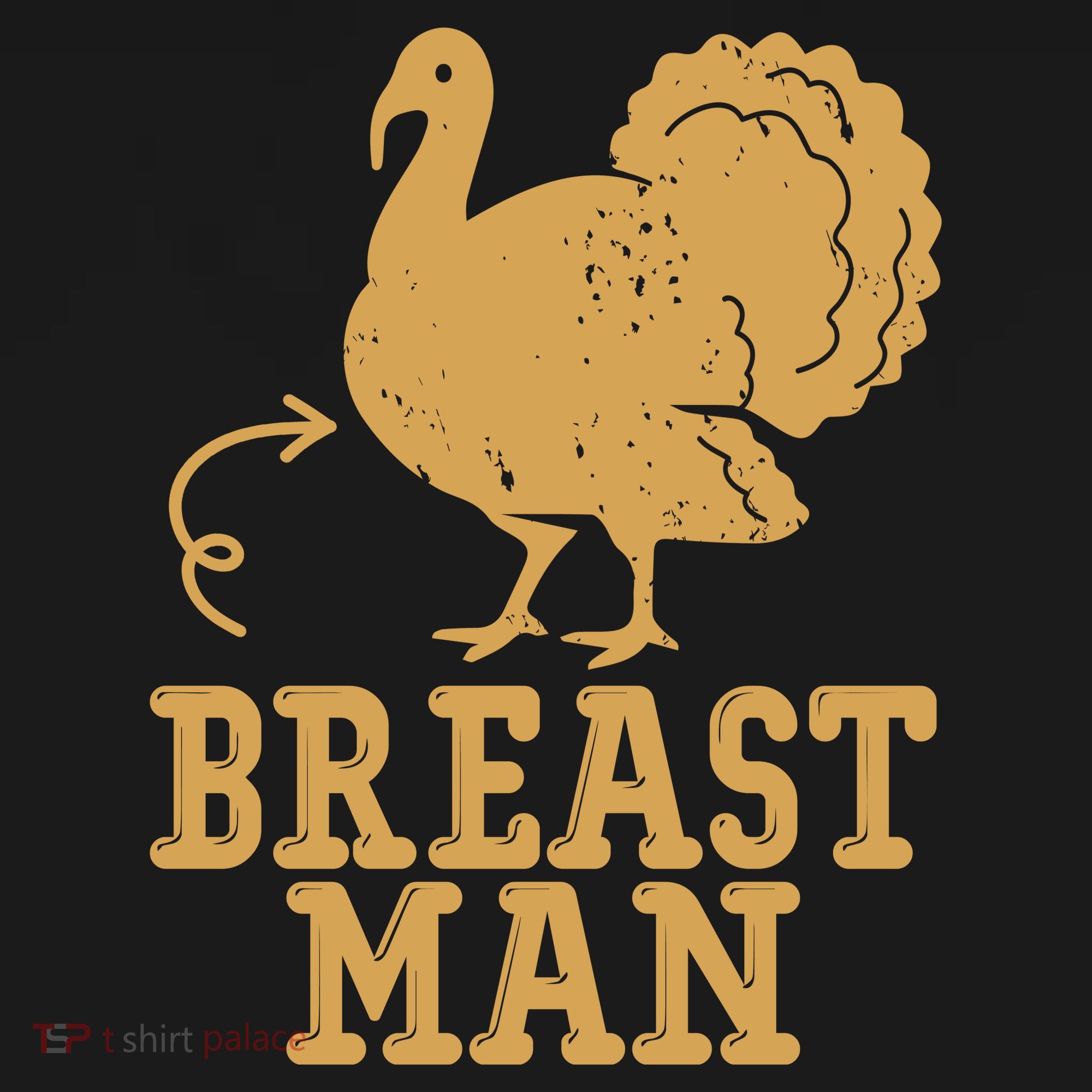 Breast Man Funny Turkey Thanksgiving Kids Sweatshirt