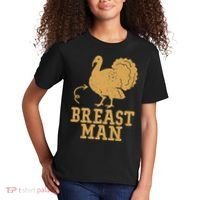 Breast Man Funny Turkey Thanksgiving Kids T-Shirt thumb 2