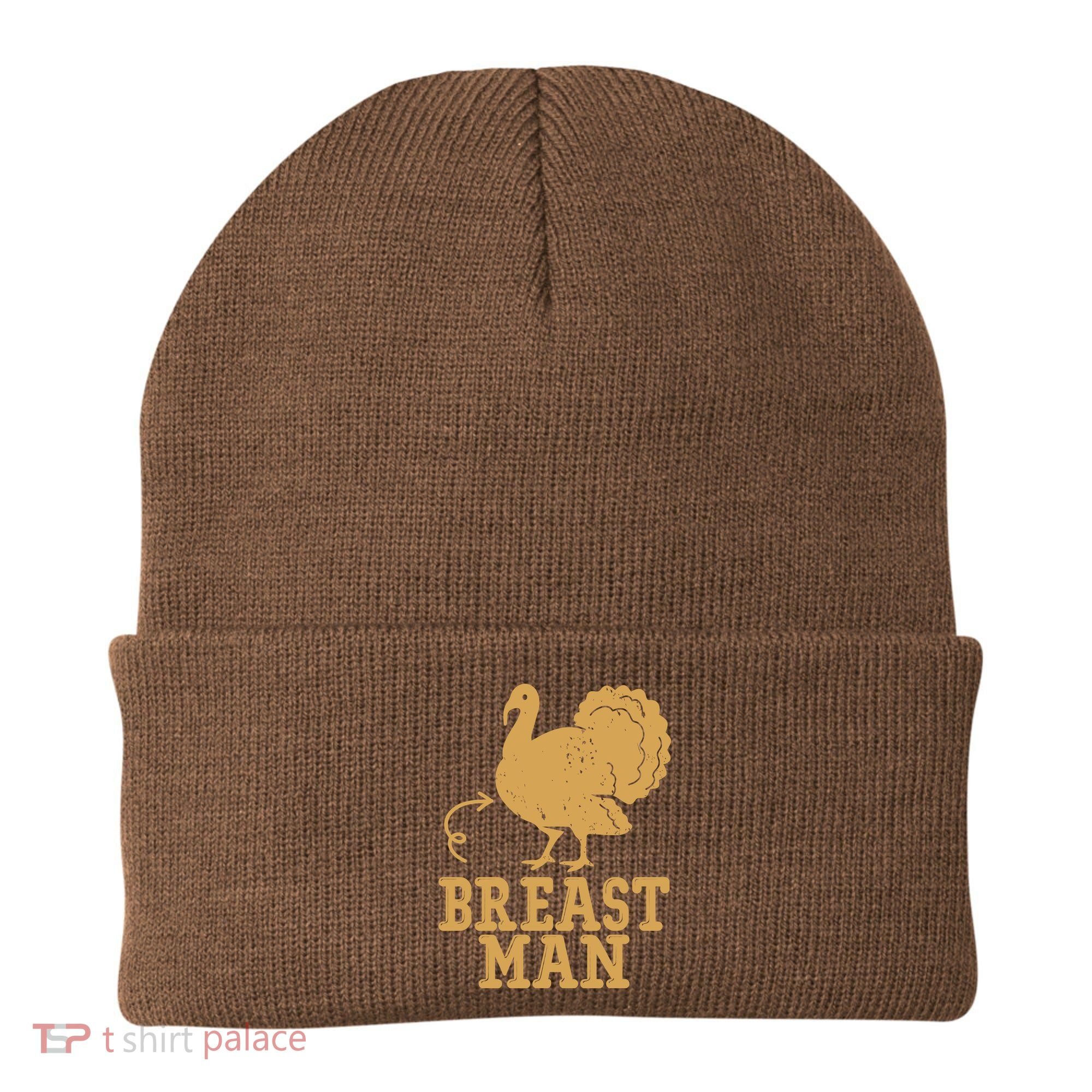 Breast Man Funny Turkey Thanksgiving Beanie