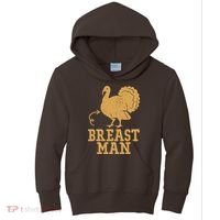 Breast Man Funny Turkey Thanksgiving Kids Hoodie thumb 0