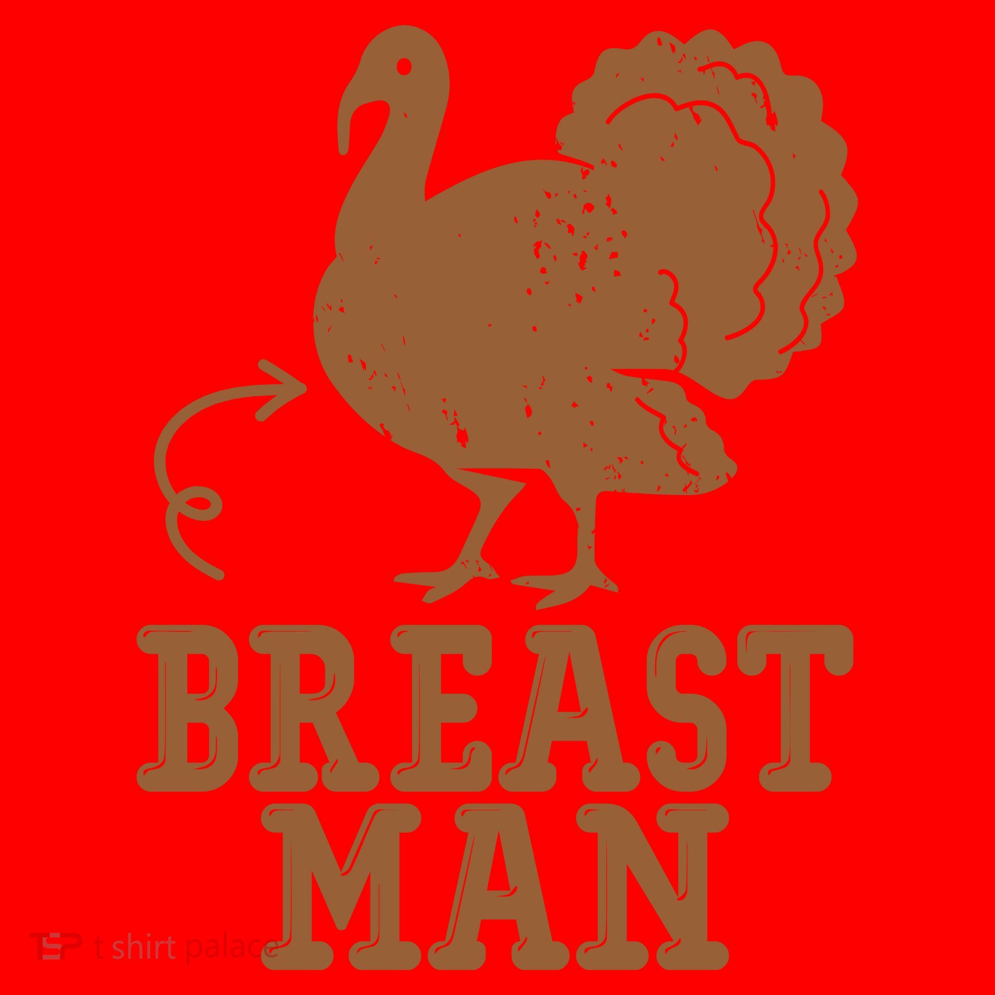 Breast Man Funny Turkey Thanksgiving Santa Hat