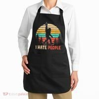 Bigfoot Middle Finger I Hate People Abduction Sasquatch Apron thumb 2