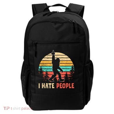 Bigfoot Middle Finger I Hate People Abduction Sasquatch Backpack