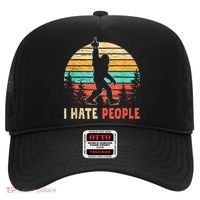 Bigfoot Middle Finger I Hate People Abduction Sasquatch Hat thumb 0