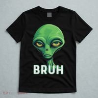 Bruh Meme Funny Saying Brother Greeting Ns Alien T-Shirt thumb 5