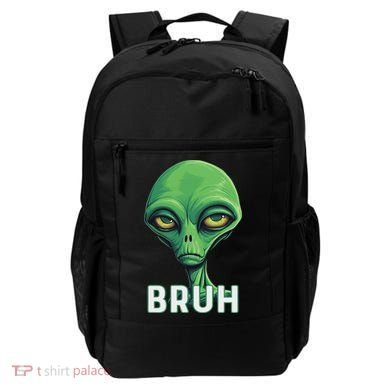 Bruh Meme Funny Saying Brother Greeting Ns Alien Backpack