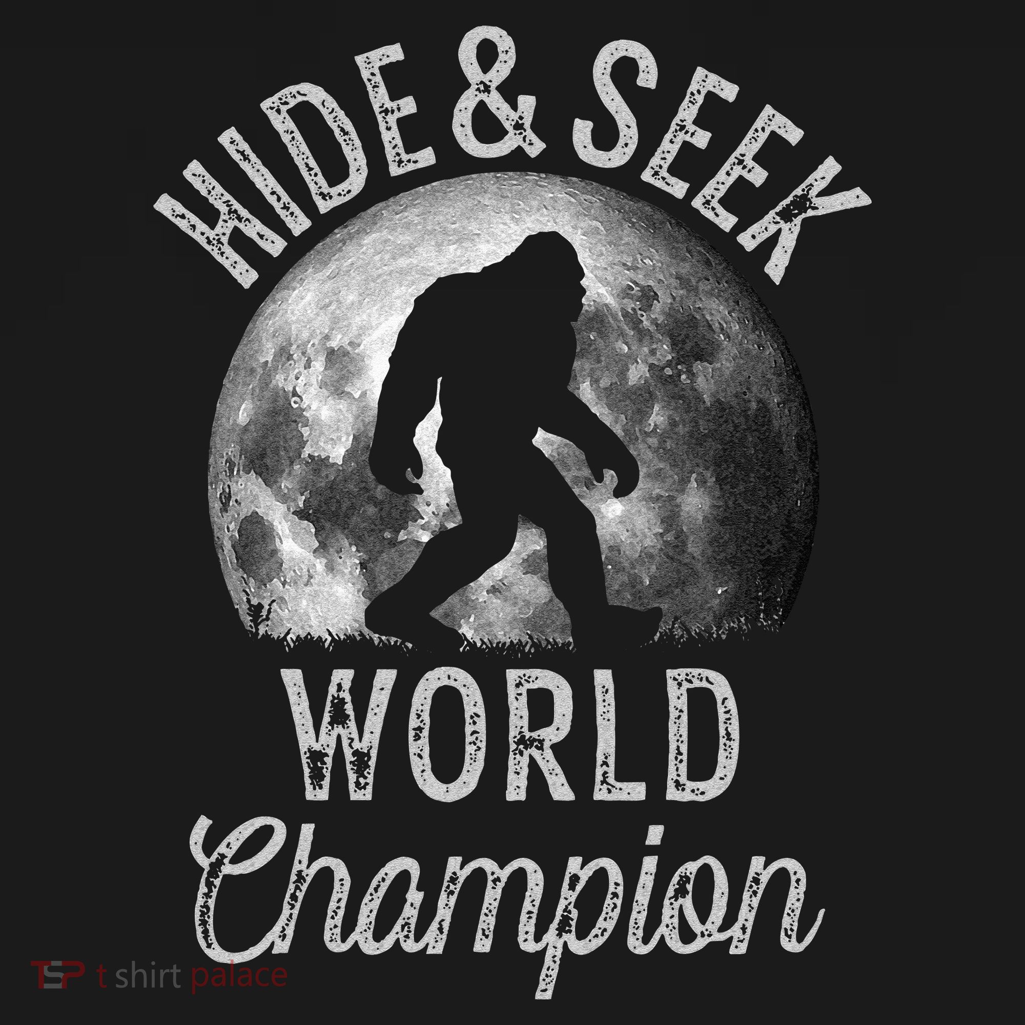 Bigfoot Moon Fantasy Hide And Seek World Champion Sasquatch Toddler Zip Fleece Hoodie