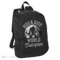 Bigfoot Moon Fantasy Hide And Seek World Champion Sasquatch Port Authority Crush Ripstop Backpack thumb 1
