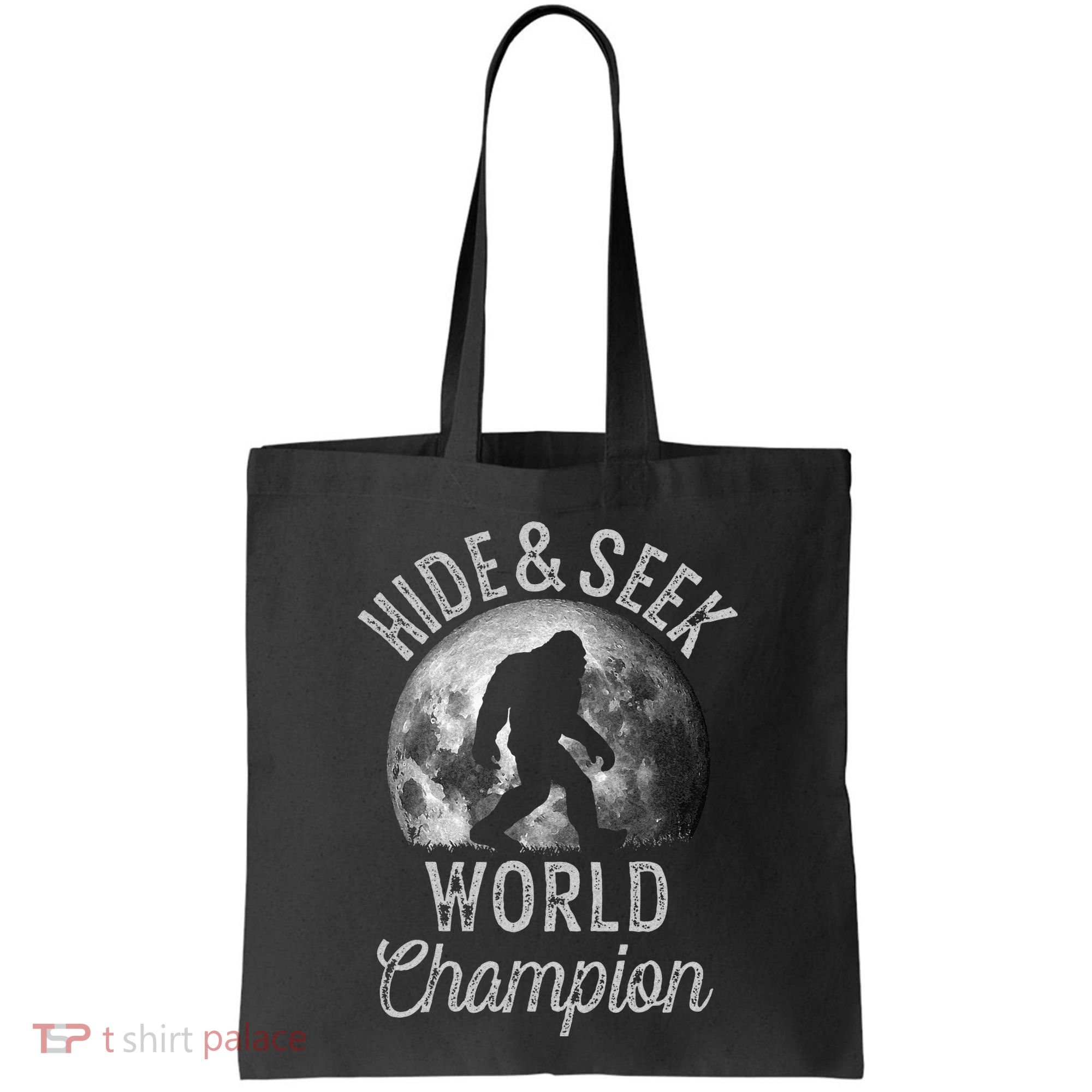 Bigfoot Moon Fantasy Hide And Seek World Champion Sasquatch Tote Bag