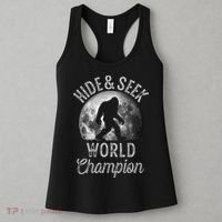 Bigfoot Moon Fantasy Hide And Seek World Champion Sasquatch Women's Tank Top thumb 3