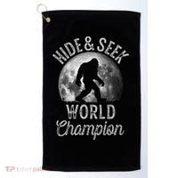 Bigfoot Moon Fantasy Hide And Seek World Champion Sasquatch Golf Towel thumb 0