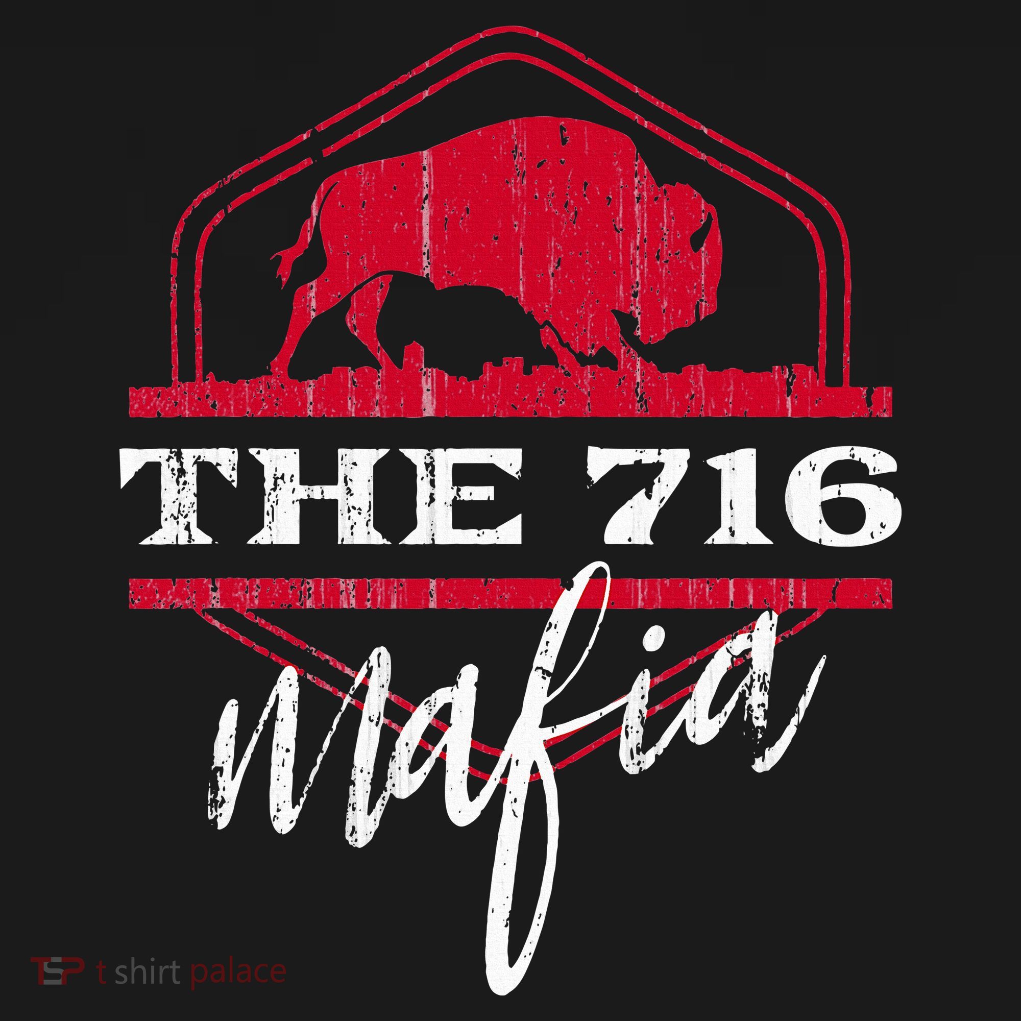 Buffalo Mafia For The 716 Area Code Buffalo Ny Hooded Wearable Blanket