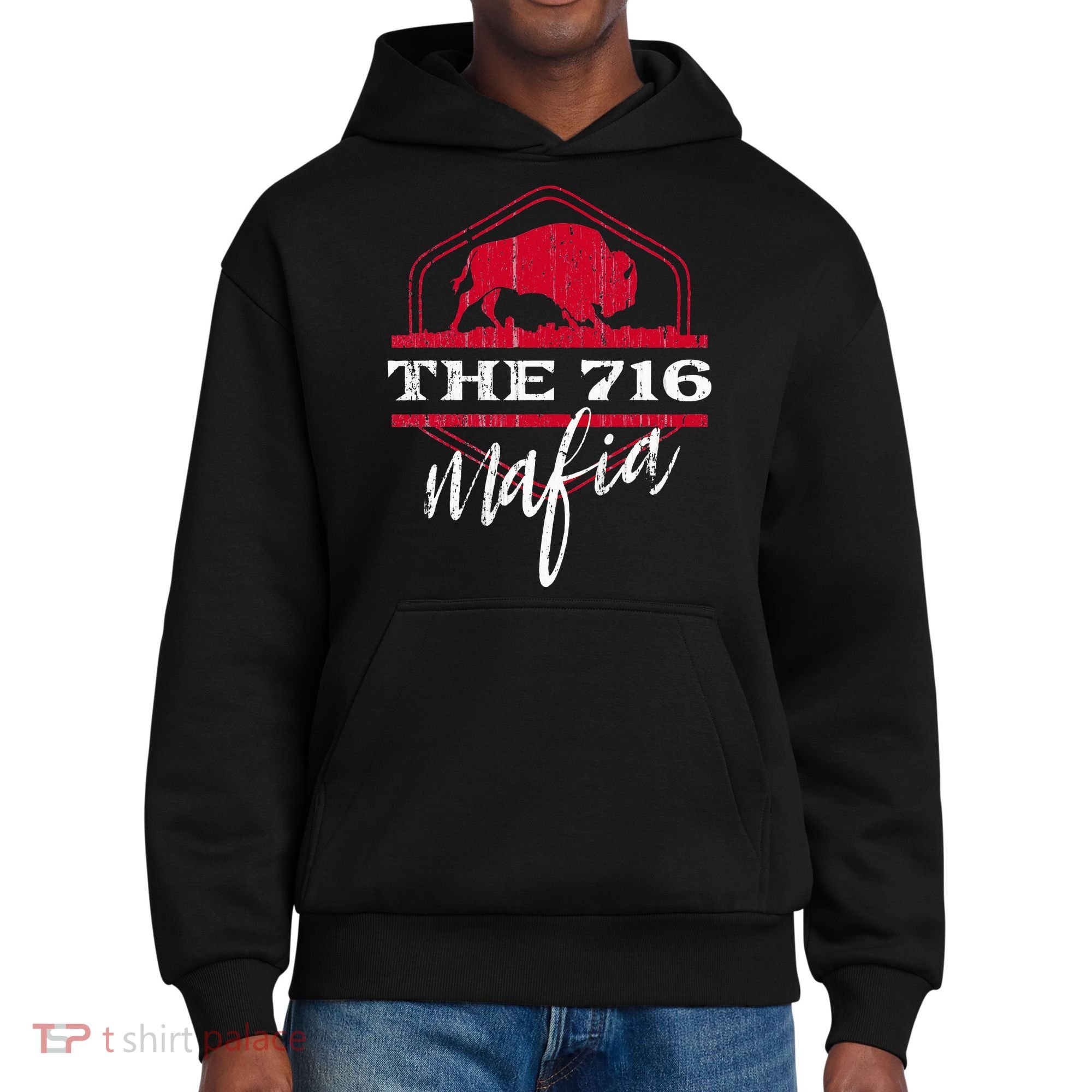 Buffalo Mafia For The 716 Area Code Buffalo Ny District V.I.T. Heavyweight Hoodie