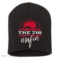 Buffalo Mafia For The 716 Area Code Buffalo Ny Short Acrylic Beanie thumb 0