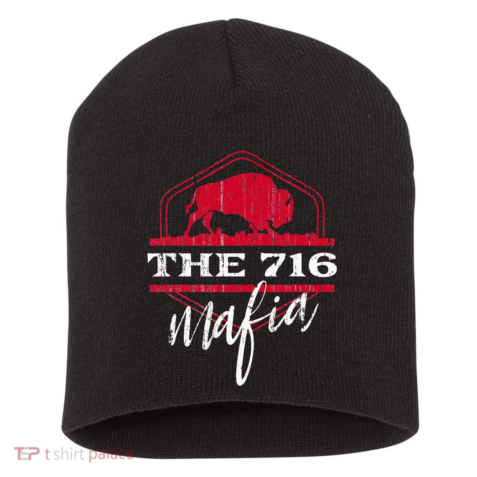 Buffalo Mafia For The 716 Area Code Buffalo Ny Short Acrylic Beanie