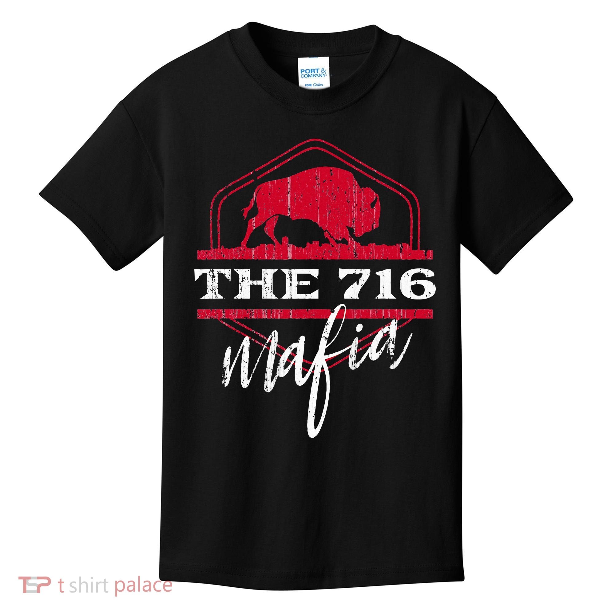 Buffalo Mafia For The 716 Area Code Buffalo Ny Kids T-Shirt