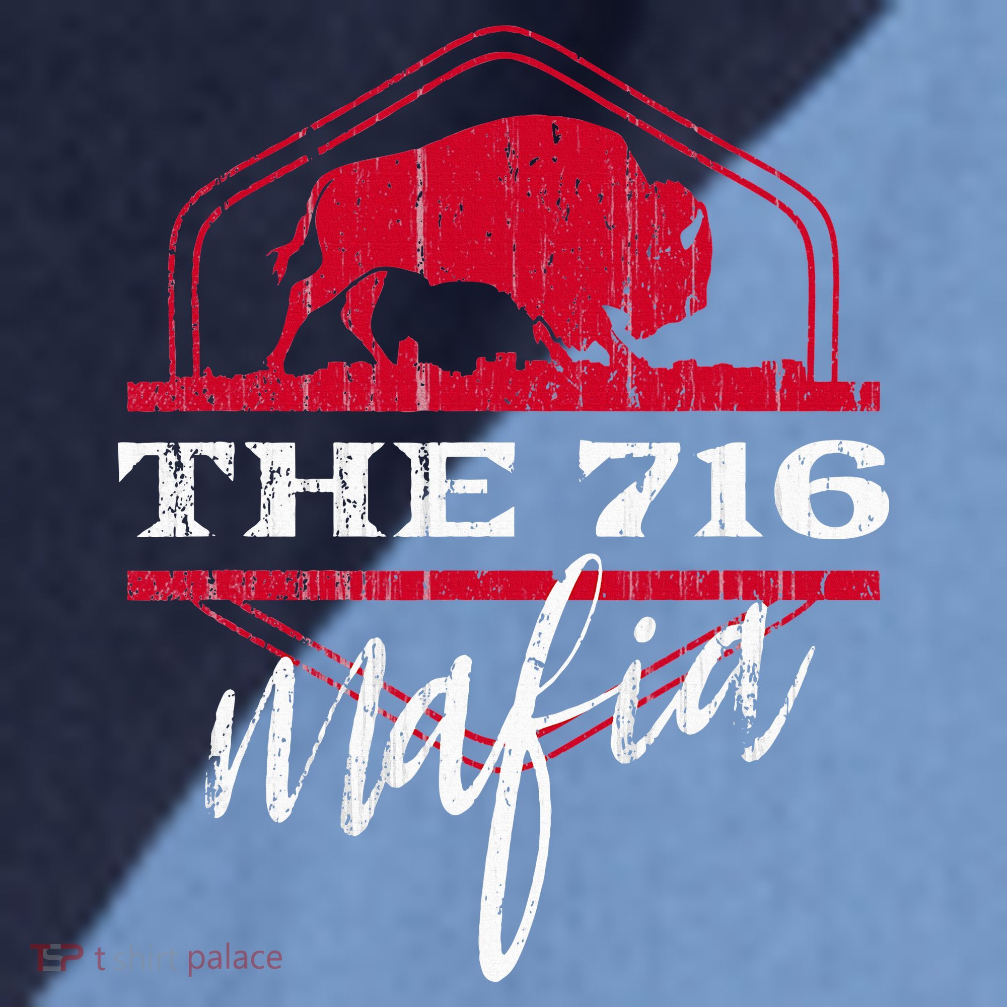 Buffalo Mafia For The 716 Area Code Buffalo Ny Raglan Baseball Sleeve Shirt